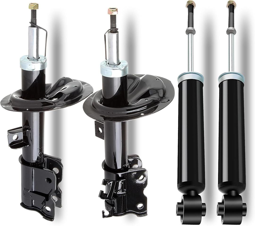 AUTOMUTO 4 Pcs Struts Shock Absorbers Compatible with 2004-2009 for Nissan Quest with 334454 334455 344479 Auto Shocks - Front Rear