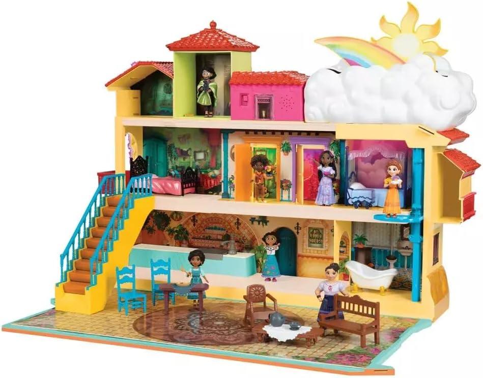 Disney Encanto Magical Madrigal House Playset with Mirabel Doll & 14 Accessories - Features Lights, Sounds & Music!