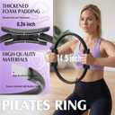 JKSHMYT Pilates Ring Fitness Circle for Women, Pilates Equipment 14.5" Home Magic Exercise Workout, Better me Pilates Essentials Starter Set for Beginners Toning Shape Full Body