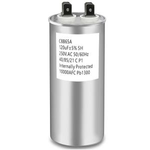 CBB65A Run Capacitor 250VAC 250V AC 120uF 120MFD 120 uF 40/85/21 C P1 50/60Hz 10000AFC PB1300
