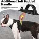 PUPTECK No Pull Dog Harness Small Sized, Adjustable Reflective Dog Harness with Handle Easy Control, Comfortable Soft Padded Pet Vest Harness for Small Dogs, Black S