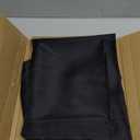 sancua Square Tablecloth - 60 x 60 Inch - Water Resistant Spill Proof Washable Polyester Table Cloth, Decorative Fabric Table Cover for Dining Tables, Buffet Parties and Camping, Black