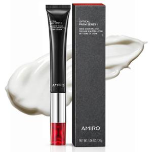 AMIRO 2 in 1 Red Light Eye Cream with Built-In Microcurrent Massager, PDRN Peptide Under Eye Treatment for Puffy, Tired-Looking Eyes, Hydrated & Firmer-Looking Skin, 1.06 oz