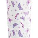 Meoky 24 oz Travel Coffee Mug with Leak-proof Lid, Stainless Steel Insulated Coffee Tumbler, Keeps Hot for 8 Hours or Cold for 24 Hours, Fits in Car Cup Holder (Lavender Butterfly)