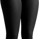 SHAPERMINT High Waisted Tummy Control Compression Leggings for Women - Petite to Plus Size Womens Leggings Non See Through, Size XL, Black