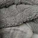 Cottonblue Weighted Blanket 15 lbs Queen Size 60x80 inches, Flannel Shaggy Sherpa Weighted Blanket for Adults Comfortable Weighted Blankets for Calming and Relax, Bed Sofa Heavy Blankets, Grey