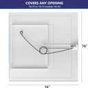 EASY-EXS Access Panels Spring-Fit 14"x14" (External 16"x16") Square (SAP1414) for Drywall, celing, Electrical, Plumbing Hole Covers
