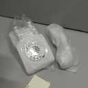 Sangyn Vintage Rotary Phone 1960s Retro Landline Telephone Old Fashioned Corded Phones with Mechanical Ringer for Home Office Desk, White