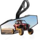UTV Center Rear View Mirror Compatible with Polaris General RZR Ranger 570 900 1000 XP Arctic Cat Wildcat 2015-2024 Convex Rearview for 1.75 inch Roll Bar Replacement for 2881540