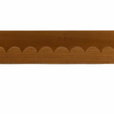 New View Long Natural Scallop Edge Shelf, 24 Inch