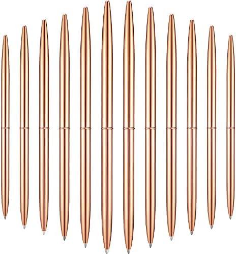 Amazon.com : Outus 30 Pcs Gold Ballpoint Pens Slim Metallic Retractable Lightweight Pens Set 1mm Medium Point Pens for Wedding Guest Book Gift Business Office Teachers Christmas : Office Products