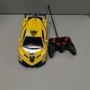 Growsland Remote Control Car, RC Cars for Kids 1:18 Electric Toy Car Hobby Racing Car Toys with Lights & Controller, Christmas Birthday Gift for 3 4 5 6 7 8 9 Year Old Boys Girls (Yellow)