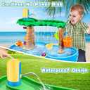 3 x Infowush Powerful Water Table Pump, Battery Powered Water Pump for Water Table 3 Hours Non-Stop Fun Portable Summer Outdoor Sand/Water Table Toys Water Play Table Accessories for Toddlers Kids（Yellow）