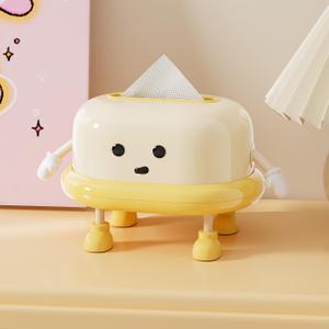 Cute Tissue Box Cover Rectangle, Funny Tissue Box Holder, Tissue Box Holder Decorative for Bathroom Vanity Countertop, Night Stands Bedroom Office Desk (4 Feet)