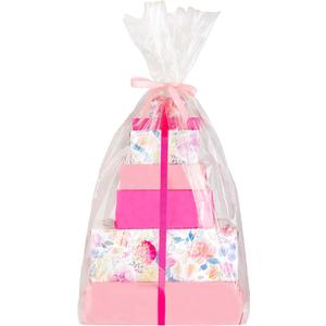 Purple Q Crafts Clear Jumbo Basket Bags, 40"x50", 5 Pack Extra Large Clear Cellophane Wrap for Baskets & Gifts 1.5 Mil Thick