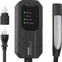 MEGEAR 16 Amps Level 1-2 Tesla Charger, NEMA 6-20 Plug with NEMA 5-15 Adapter, Portable Electric Car Charger Compatible with Tesla Models X/Y/3/S and Cybertruck