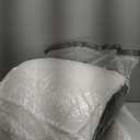 4PCS Orthopedic Bed Wedge Pillow Set for Sleeping, Post Surgery Foam Support Pillows for Back, Neck and Leg Pain Relief, Adjustable Triangle Pillow  Acid Reflux, GERD & Snoring Recovery, White Grey