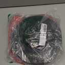 Christmas Light Storage Bag, Heavy Duty 600D Fabric with Reinforced Handle, 3 Reels Stores up to 375 Ft of Mini Lights & Extension Cords, Waterproof & Anti-tear Christmas Storage Bag for Holiday, Red