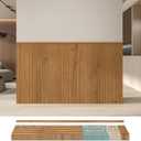 Art3d Wainscoting Panels, Beaded Polystyrene Wall Board for Interior Wall Dcor, 79.3 Wide X 40.7 high, Covers 22.38 sq.ft, Teak
