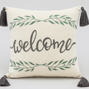 Creative Products Welcome 18x18 Spun Poly Pillow, 1PC