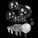 Bobo Balloons, 60 Packs Different Sizes Clear Bubble Balloons Garland Arch Kits with Fishing Line/Transparent Rubbers for Party Decorations (8 Inch, 10 Inch,18 Inch, 20 Inch, 24 Inch)