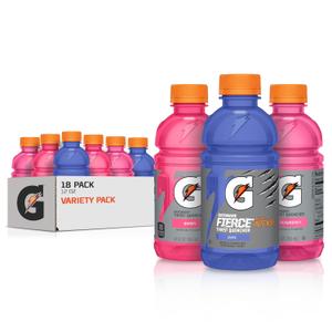 Gatorade Thirst Quencher, Grape Berry, Strawberry Variety Pack, 12 Fl Oz (Pack of 18), BBD Apr 17 26