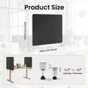 2-Pack Felt Desk Dividers, Clamp-On Privacy Panels, 24 x 24 Inch, Dark Gray