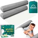 LUMARA Inflatable Bed Rail for Toddlers 2 Pack - Portable Travel Bed Bumpers for Kids Fits Twin Full Queen King Size Beds - Non-Slip Safety Guard Rails
