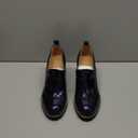 YDN Women Chunky High Heels Round Toe Oxford Loafer Size Color Material Customize Shoe Size 4-15 US (Navy)