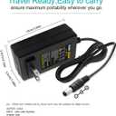 12V 3A Adapter Charger Power Supply Cord Fit for DOSS SoundBox XL, Braven Balance Balxgg BRV-X BRVX BRVXGWB BRVXBBB 805 855s BRV-HD, Bose Companion 2 Series II III 2 3 Bluetooth Speakers Replacement