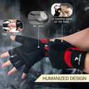 ATERCEL Workout Gloves for Men and Women, Exercise Gloves for Weight Lifting, Cycling, Gym, Training, Breathable and Snug fit (S)