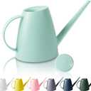 Watering Can for Indoor Outdoor Plants, Modern Small Watering Cans with Removable Nozzle, Long Spout Watering Can for Indoor Bonsai Plants Garden Flowers 1/2 Gallon 1.8L 60OZ (Green)