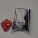 BERON 14" Women Girls Short Curly Bob Wavy Wig Body Wave Halloween Cosplay Costume Daily Party Wigs (Black and White)