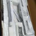 Rolling TV Stand with Power Outlet for 32-75 Inch TVs, Swivel Mobile TV Cart on Wheels, Height Adjustable Tilting Outdoor TV Stand up to 110lbs for Indoor/Outdoor Use, Max VESA 600x400mm (White)