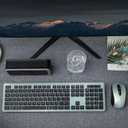 Wireless Keyboard and Mouse, 2.4GHz Cordless Silent Keyboard Mouse Combo, Optical Mouse, Plug and Play USB Receiver, Compatible with Windows, Mac, Laptop, and PC  Ideal for Office UseBlack Green