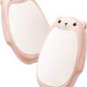 SWEETFULL Hand Warmers Rechargeable  Cute Bear, 2 Pack Magnetic Hot Hands, Reusable Electric Pocket Heater, Great Gift for Daughter, Kids, Wife, or Bestie, Portable for Outdoor & Camping (Pink)