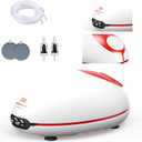 1.5w Ultra Quiet Aquarium Air Pump, Aquarium Aerator Adjustable Airflow, Single Hole Suitable for 40 to 70 GPH Fish Tank