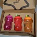 Tommee Tippee Sporty Bottle, 10oz Sippy Cups for Toddlers 1-3, Spill-Proof, Bite Resistant Spout, Easy to Hold Design, BPA Free, Pack of 3, Pink, Red and Orange (Small)