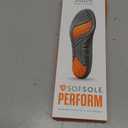 SOF SOLE ATHLETE Performance Men's Insoles - PU Foam & Gel Inserts - Heel-to-Toe Cushioning, Support, & Moisture Control, - Lightweight Comfort & Stability - Ideal for Runners, Walkers, Athletes (13-14, Orange)