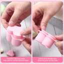 Cake Pop Cutter and Pusher Set - Round and Heart 3D Printed Mold Shapes Press | Baking Tools for Home, Birthday, Wedding Desserts | Reusable Design (Green,Pink)