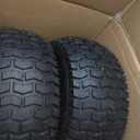 (2-Pack) 18" Tubeless Tires On Rims - 18x8.5-8 Tire and Wheel Assemblies - 4-Lug 4" Center - 2.83" Center Bore - Load Range B Max Tire Weight of 815 Lbs - Compatible with Alumacraft Boat Trailers (White)