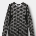 Black Knitted Top, M