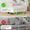 Couch Stand Assist Aid for Elderly, Sofa Chair Lift Assist Devices for Seniors Sit to Stand, Standing Aids & Supports, Pregnancy, Disabled, Floor Gap Height 1.4" Leg Gap 24", White