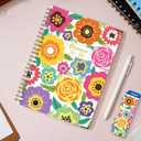 Daily Planner 2025-2006, Weekly & Monthly Planner, July 2025 - June 2026 Day Planner, 6.2” x 8.25” Flexible Cover，Wirebound Note Pages with Monthly Tab, Back Pocket, Premium Paper