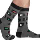 Lavley Funny Socks For Geeks - Cool Gifts for Gamers, Musicians and Teachers