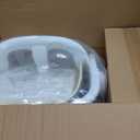 KUB High Chair for Babies and Toddlers Adjustable Foldable Convertible 5 Point Harness Easy Clean Wood-Printed Metal with Removable Tray Baby Highchair for Family (White&Natural Wood-Printed Metal)