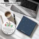 6 x Appreciation Gifts for Coworkers - Double Sided Ceramic Coworker Christmas Ornaments 2025, Work Besties Gifts for Women, Men, Work Friend, Colleagues, Unique for Coworkers