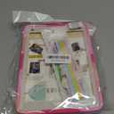 VOFUOE for iPad 6th/5th Generation Case for Kids Girls for iPad 9.7 Case 2018 2017 with Bow Stand Shoulder Strap Pencil Holder 2 in 1 Hard Protective Cover for iPad Pro for iPad Air 2th-Colorful Pink