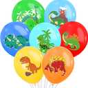 35 Pcs Dinosaur Balloons Party Decorations, 12 Inch Colorful dino balloons Theme Latex Balloon Bouquet for Kids Girls Boys for Birthday Party Supplies Decoration