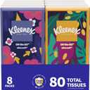 Kleenex On-The-Go Facial Tissues, 8 On-The-Go Packs, 10 Tissues per Box, 3-Ply (80 Total), (White)
